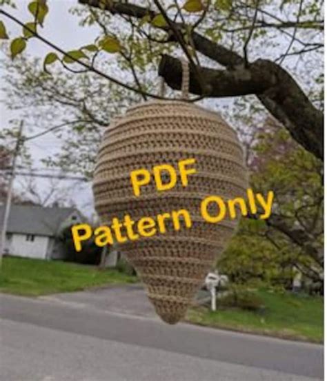 crochet wasp nest decoy pattern.